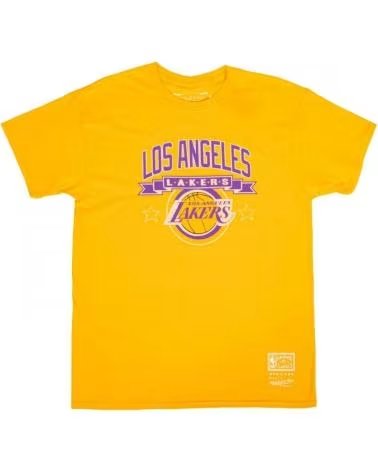MITCHELL NESS CAMISETA DE MANGA CORTA BMTRINTL940-LALYELL EN AMARILLO PARA