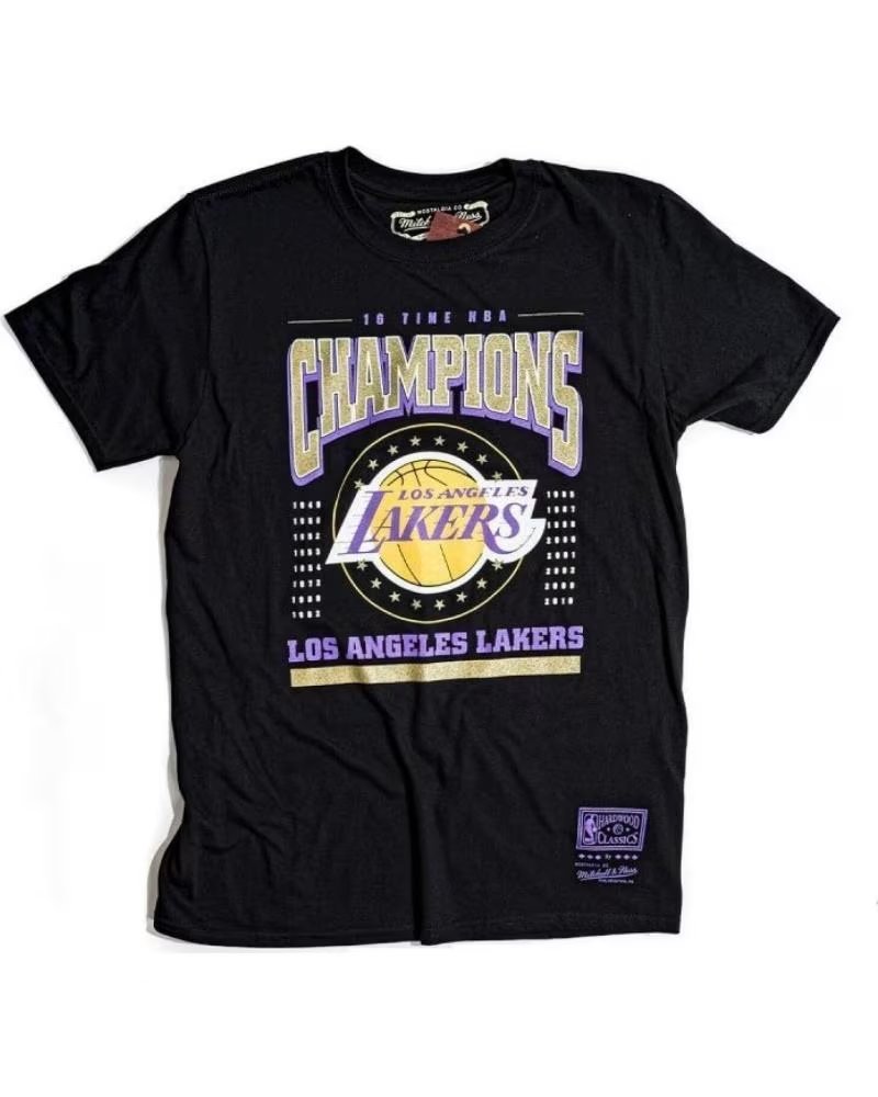MITCHELL NESS CAMISETA DE MANGA CORTA BMTRINTL934-LALBLCK EN NEGRO PARA HO