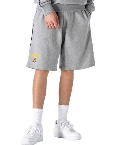 NEW ERA PANTALONCINO NEW ERA LOS ANGELES LAKERS PIPING GRIGIO 1