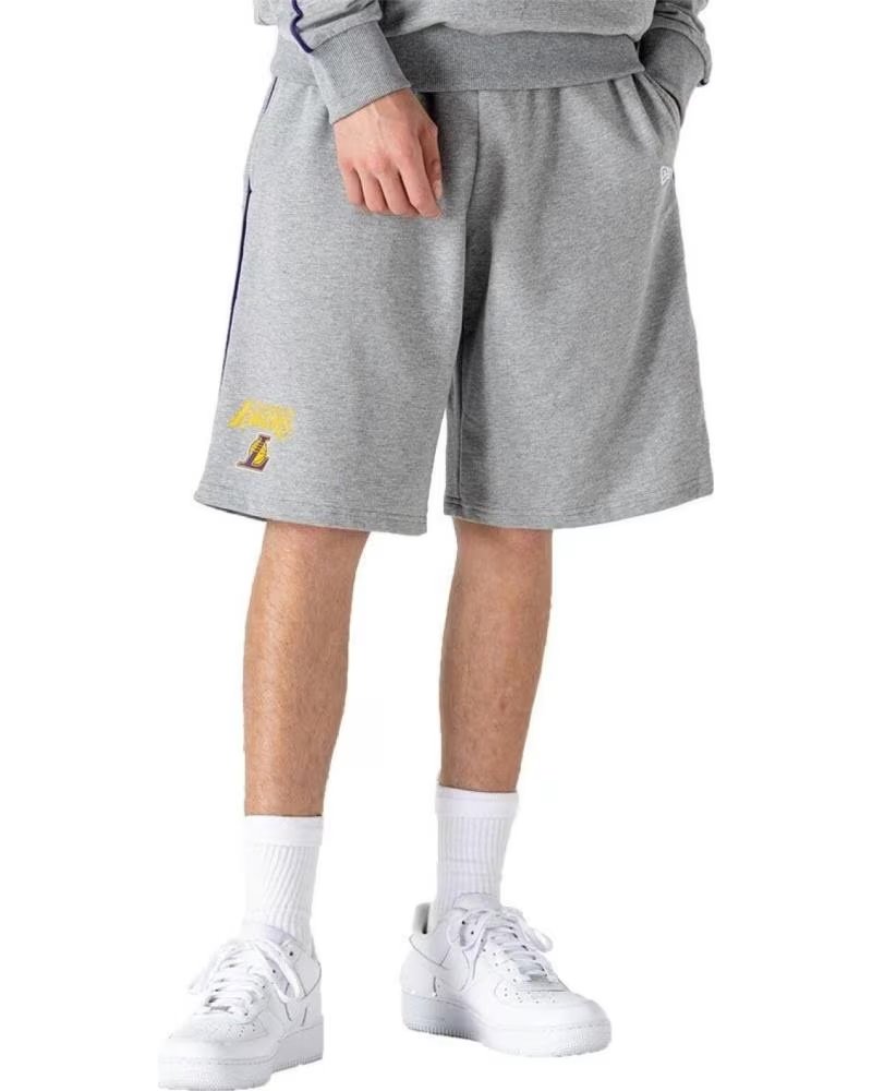 NEW ERA PANTALONCINO NEW ERA LOS ANGELES LAKERS PIPING GRIGIO 1