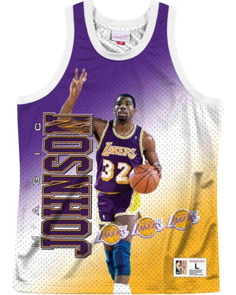 MITCHELL NESS CAMISETA MAGIC JOHNSON NBA BEHIND THE BACK LOS ANGELES LAKER CAMISETA MAGIC JOHNSON NBA BEHIND THE BACK LOS ANGELE