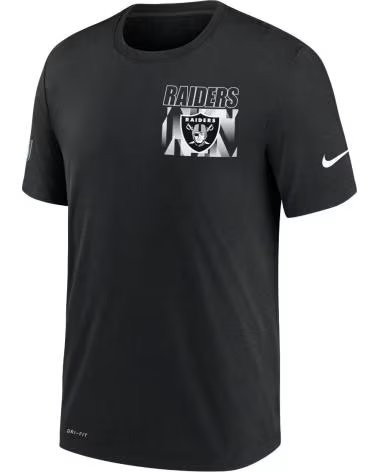 NIKE CAMISETA NIKE NFL LAS VEGAS RAIDERS TEAM LOGO MASCULINA PRETA 1