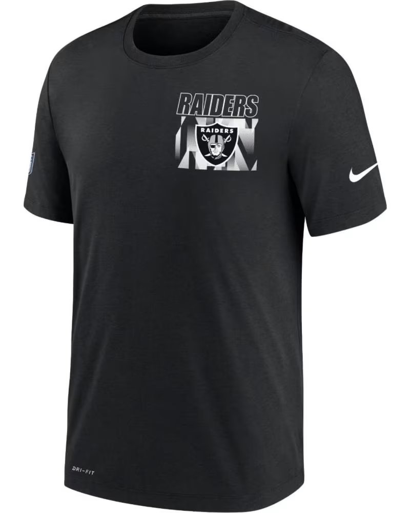 NIKE CAMISETA NIKE NFL LAS VEGAS RAIDERS TEAM LOGO MASCULINA PRETA 1