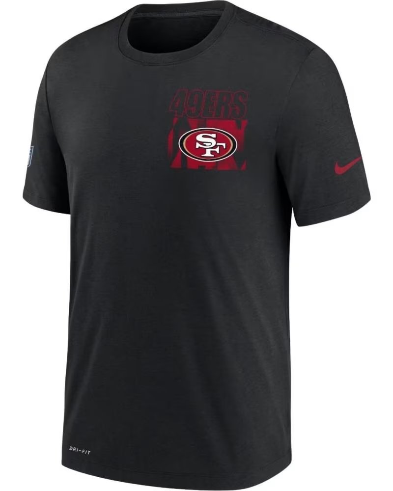 NIKE CAMISETA NIKE SAN FRANCISCO 49ERS NFL TEAM LOGO PRETA 1