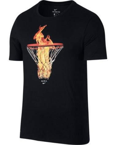 NIKE CAMISETA NIKE DRY FIT NET CON DISEÑO DE BALONCESTO EN LLAMAS 1