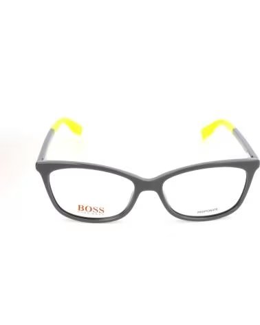BOSS ÓCULOS BOSS BO-0289-KB7 UNISSEX ARMAÇÃO PRETA COM HASTES AMARELAS
