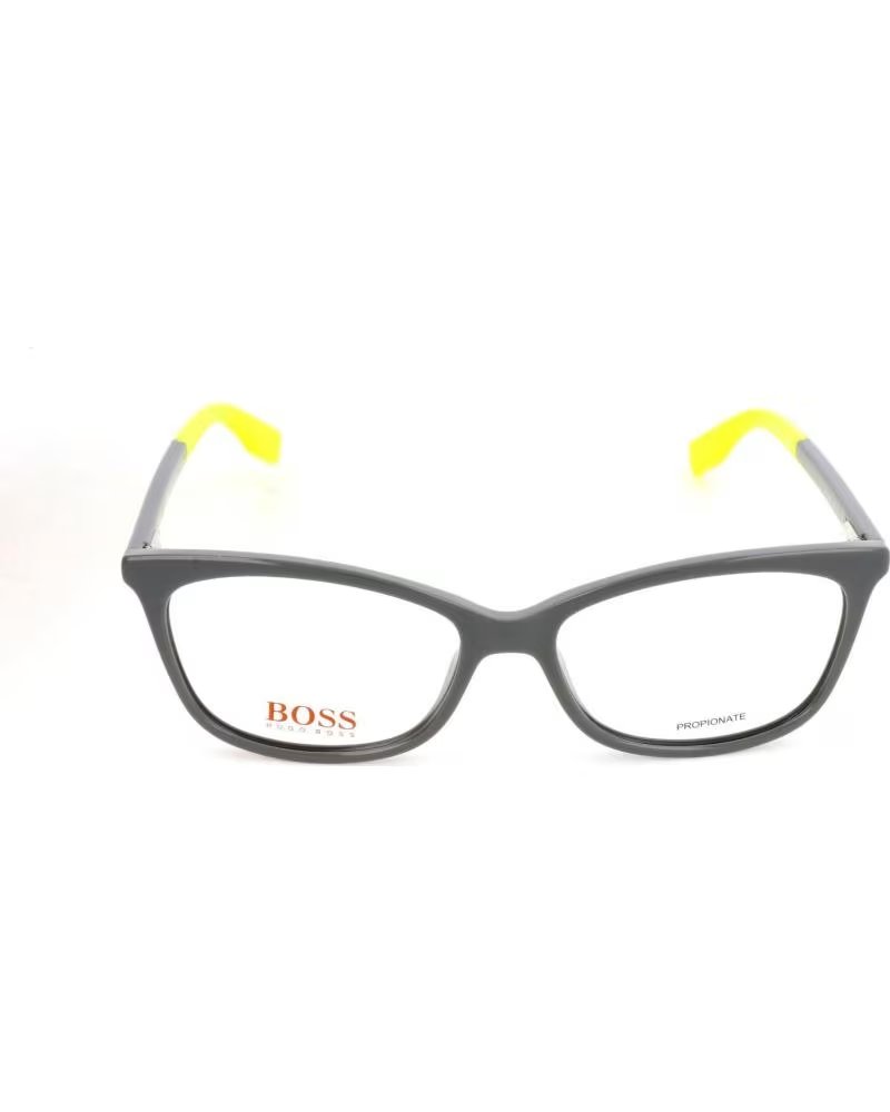 BOSS ÓCULOS BOSS BO-0289-KB7 UNISSEX ARMAÇÃO PRETA COM HASTES AMARELAS