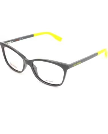 BOSS ÓCULOS BOSS BO-0289-KB7 UNISSEX ARMAÇÃO PRETA COM HASTES AMARELAS