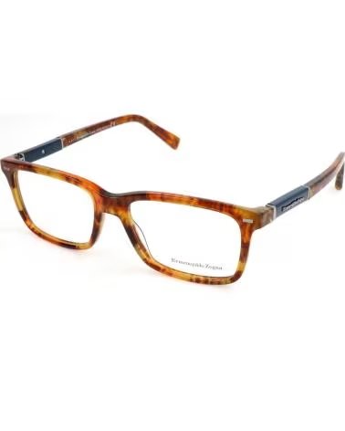 ERMENEGILDO ZEGNA ERMENEGILDO ZEGNA EZ5037 EYEGLASSES TORTOISESHELL RECTANGULAR FRAME