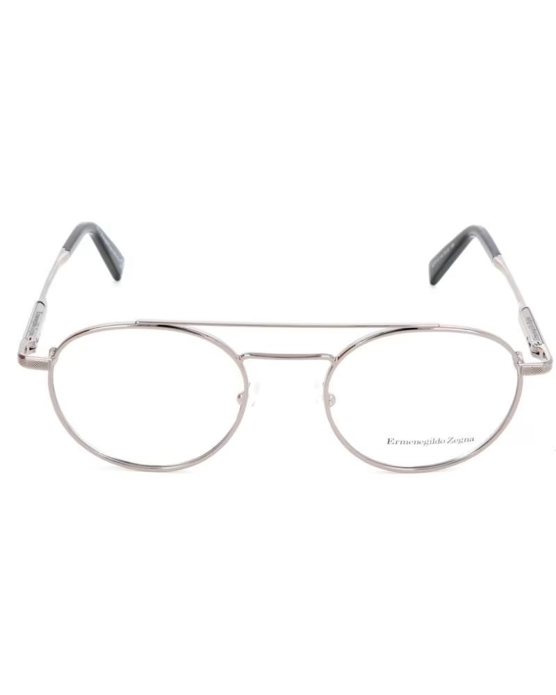 ERMENEGILDO ZEGNA ÓCULOS ERMENEGILDO ZEGNA EZ5118 COM ARO METÁLICO PRATEADO