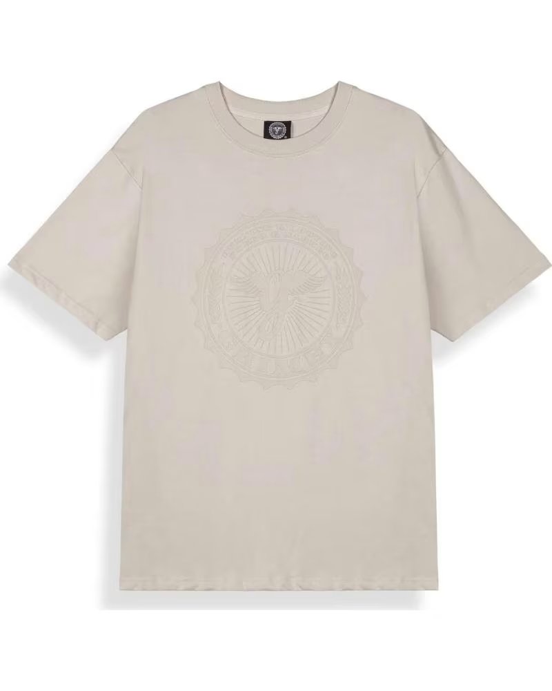 GRIMEY CAMISETA DE MANGA CORTA 072-9317 EN BEIGE PARA HOMBRE