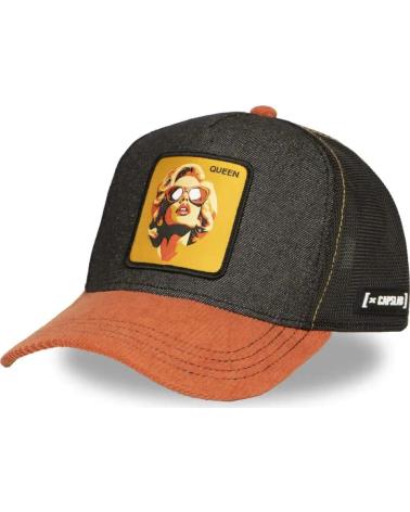 CAPSLAB GORRA CAPSLAB MARILYN MONROE QUEEN FAMOUS NEGRA Y MARRÓN 1