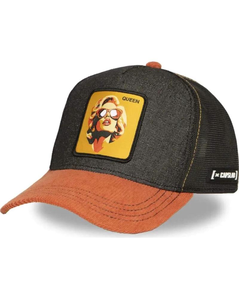 CAPSLAB GORRA CAPSLAB MARILYN MONROE QUEEN FAMOUS NEGRA Y MARRÓN 1