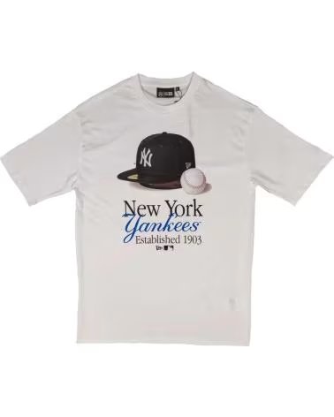 NEW ERA NEW ERA NEW YORK YANKEES MLB SCRIPT GRAPHIC OVERSIZED T-SHIRT 1