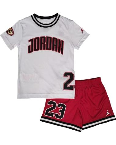 JORDAN CONJUNTO JORDAN PLAY OFF MESH PARA NIÑO EN ROJO 1
