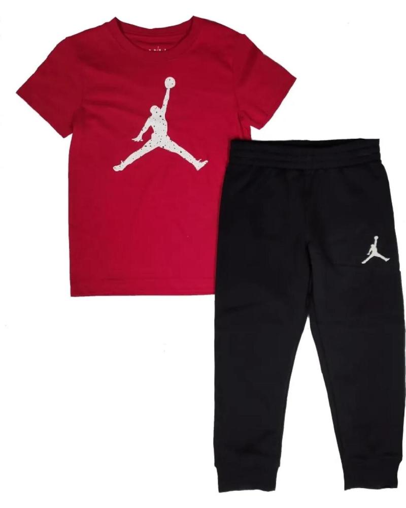 JORDAN CONJUNTO JORDAN JUMPMAN CEMENT PARA NIÑO: CAMISETA Y PANTALÓN 1