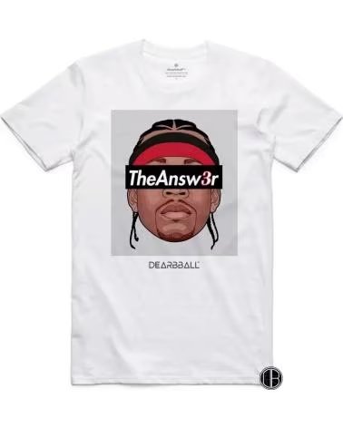 DEARBBALL CAMISETA DE MANGA CORTA -THE-ANSWER-B EN BLANCO PARA HOMBRE