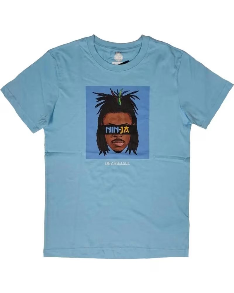DEARBBALL CAMISETA DE MANGA CORTA -NIN-JA-A EN AZUL PARA HOMBRE