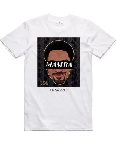 DEARBBALL CAMISETA DE MANGA CORTA -MAMBA-SKIN EN BLANCO PARA UNISEX