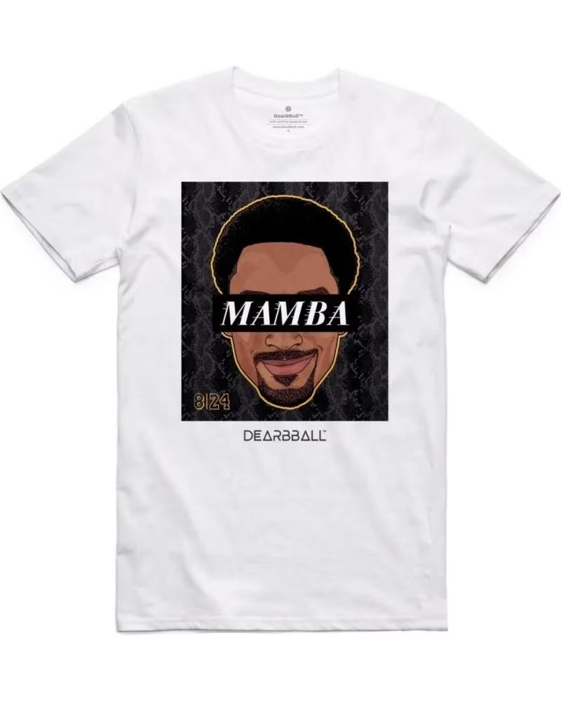 DEARBBALL CAMISETA DE MANGA CORTA -MAMBA-SKIN EN BLANCO PARA UNISEX