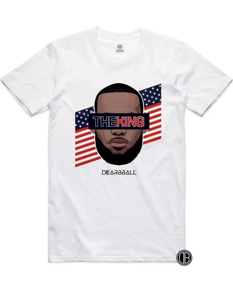 DEARBBALL CAMISETA DE MANGA CORTA -KING-W EN BLANCO PARA HOMBRE