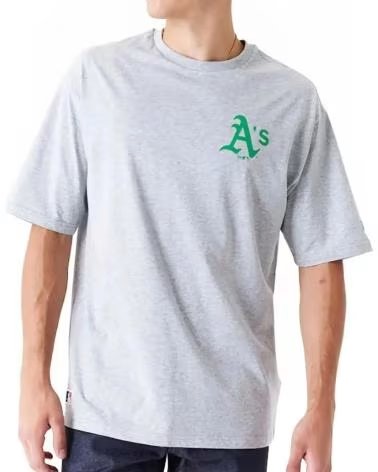 NEW ERA CAMISETA OVERSIZED NEW ERA OAKLAND ATHLETICS MLB WORLD SERIES CINZA 1