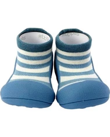 ATTIPAS BOTITAS PRIMEROS PASOS STRIPE BLUE STR0101 AZUL