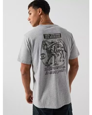 LEVIS LEVI´S ARCHIVAL OVERALLS KURZARM-T-SHIRT IN GRAU GRIS