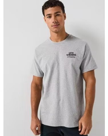 LEVIS LEVI´S ARCHIVAL OVERALLS KURZARM-T-SHIRT IN GRAU GRIS