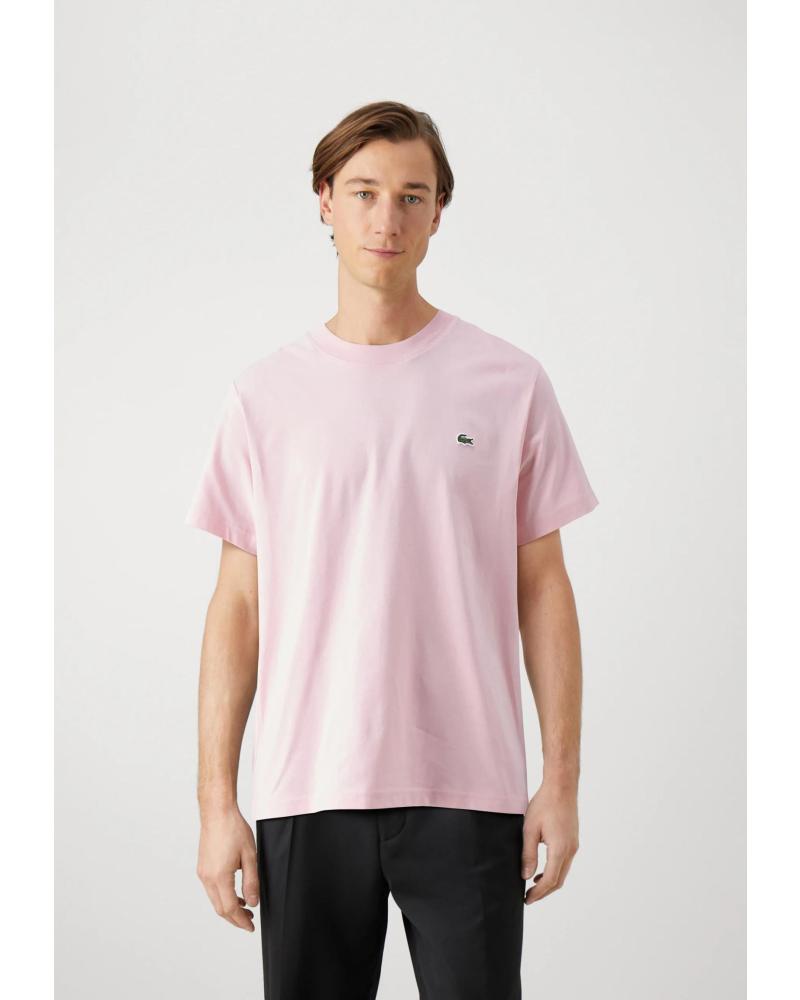 LACOSTE CAMISETA LACOSTE DE ALGODÓN PARA HOMBRE TH7318 ROSA ROSA