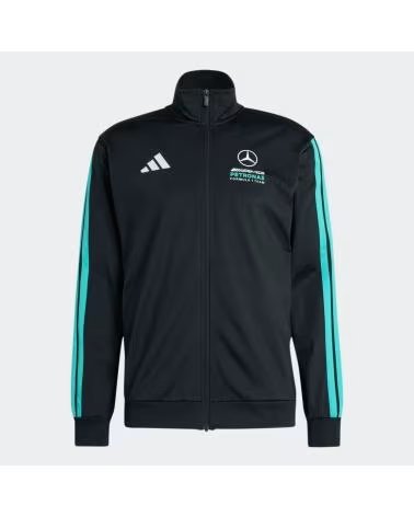 ADIDAS SUDADERA MERCEDES-AMG PETRONAS FORMULA 1 TEAM DNA TRACK TOP EN PARA HOMBRE NEGRO