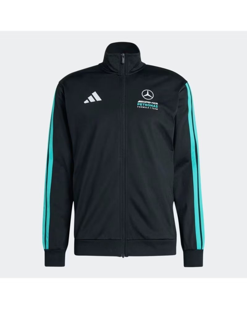 ADIDAS SUDADERA MERCEDES-AMG PETRONAS FORMULA 1 TEAM DNA TRACK TOP EN PARA HOMBRE NEGRO