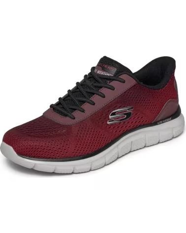 SKECHERS SKECHERS SLIP-INS TRACK ROSSO UOMO ROJO