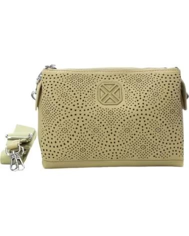 BOLSA XTI 184392 AQUA BEGE COM DESIGN PERFURADO BEIGE
