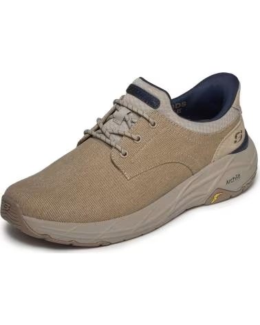 SKECHERS SKECHERS SLIP-INS RELAXED FIT MAVERICK WOLFE TAUPE UOMO TAUPE