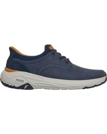 SKECHERS SKECHERS SLIP-INS RELAXED FIT MAVERICK WOLFE - SCARPE SPORTIVE DA UOMO BLU NAVY SLIP-ON AZUL