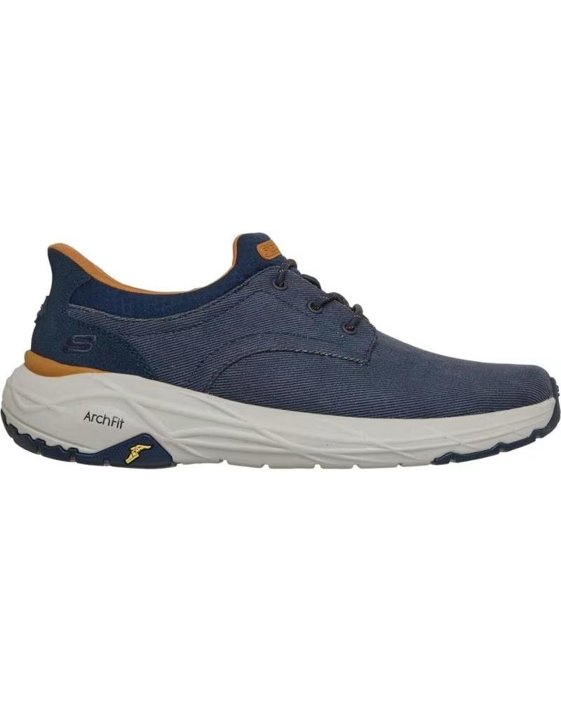 SKECHERS SKECHERS SLIP-INS RELAXED FIT MAVERICK WOLFE - HERREN-SLIP-ON-SNEAKER IN MARINEBLAU AZUL