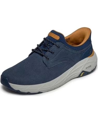 SKECHERS SKECHERS SLIP-INS RELAXED FIT MAVERICK WOLFE - HERREN-SLIP-ON-SNEAKER IN MARINEBLAU AZUL