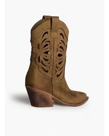 KESLEM KESLEM M6006 CAMEL WOMEN´S COWBOY BOOTS CAMEL