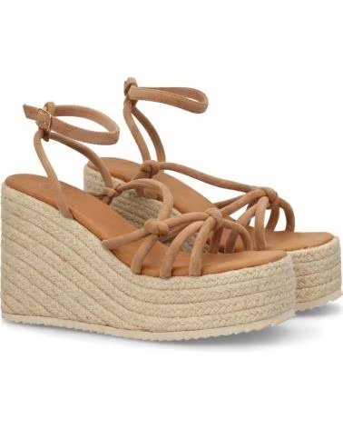 SPORT3PUNTO0 ANABELA DE ESPADRILLE COM TIRAS CRUZADAS MT-129-KAKI VARIOS COLORES