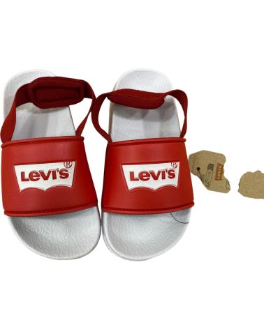 LEVIS CHANCLAS LEVI´S POOL MINI ROJAS PARA HOMBRE Y MUJER ROJO