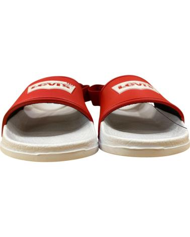 LEVIS CHANCLAS LEVI´S POOL MINI ROJAS PARA HOMBRE Y MUJER ROJO