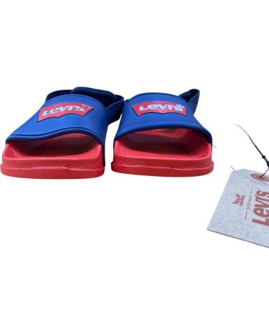 LEVIS CHANCLAS LEVI´S POOL MINI PARA NIÑOS EN ROJO Y AZUL AZUL