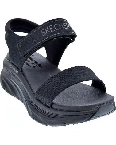 SANDALES SKECHERS D´LUX WALKER À VELCRO POUR FEMME NEGRO