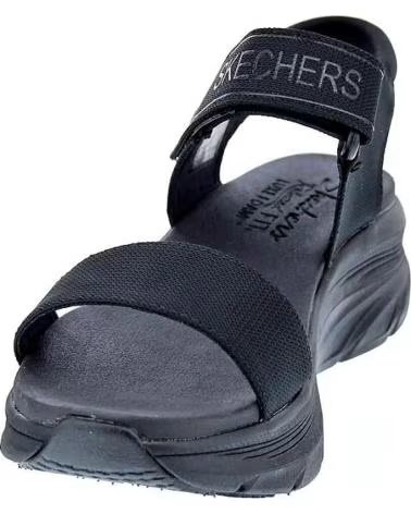 SANDALI SKECHERS D´LUX WALKER CON VELCRO DA DONNA NEGRO