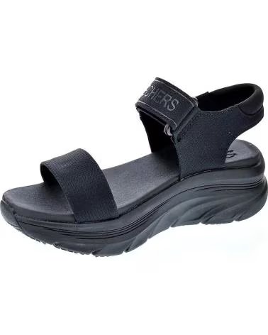 SANDALI SKECHERS D´LUX WALKER CON VELCRO DA DONNA NEGRO