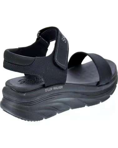SANDALI SKECHERS D´LUX WALKER CON VELCRO DA DONNA NEGRO