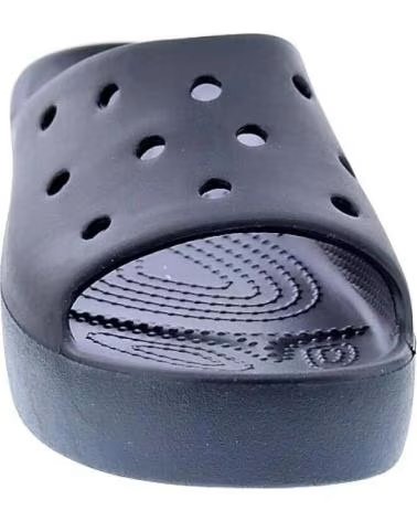 CHANCLAS CROCS CLASSIC PLATFORM SLIDE MUJER NEGRO NEGRO