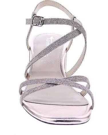 TAMARIS SANDALIAS DE TACON 1-28204-42 EN PLATEADO PARA MUJER 586 ROSE GLAM