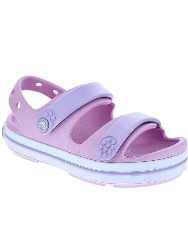 SANDALIAS CROCS CROCBAND CRUISER NIÑA ROSA ROSA